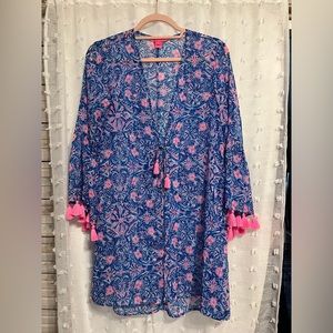 Iilly Pulitzer swimsuit coverup or kimono